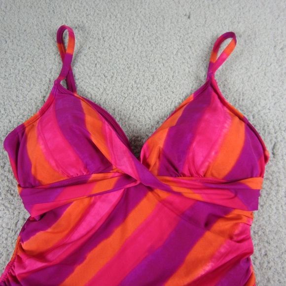 Lauren Ralph Lauren Swimsuit Womens 10 One piece  stretchy Beach colorful *Read* - Picture 2 of 15